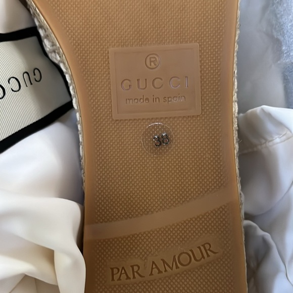 GUCCI Leather-trimmed logo canvas espadrilles - Picture 10 of 10